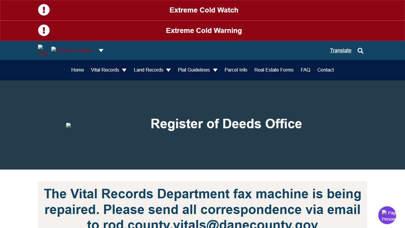Home Page | Register of Deeds