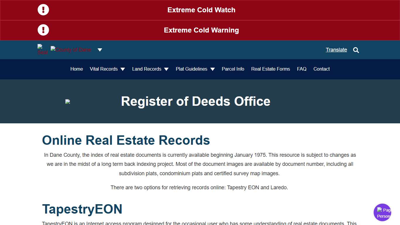 Online Real Estate Record Search | Register of Deeds